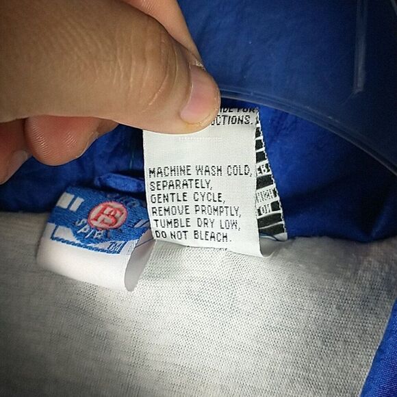 Pro Spirit Size L Color Block Windbreaker Hooded Sporty Jacket Retro Full Zip - Picture 5 of 14